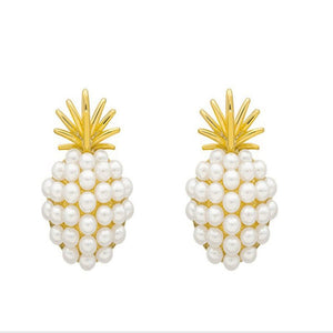 Pineapple Starfish Pearl Earrings - Yahko Merchandise