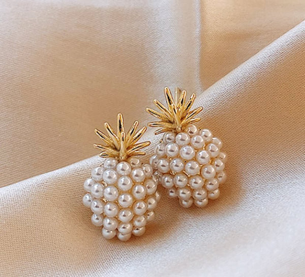 Pineapple Starfish Pearl Earrings - Yahko Merchandise