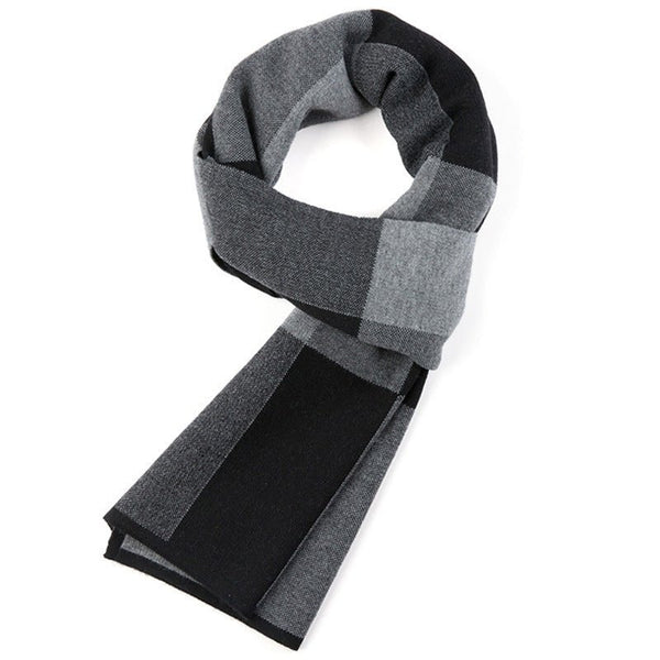 Plaid men scarf knitted scarf - Yahko Merchandise