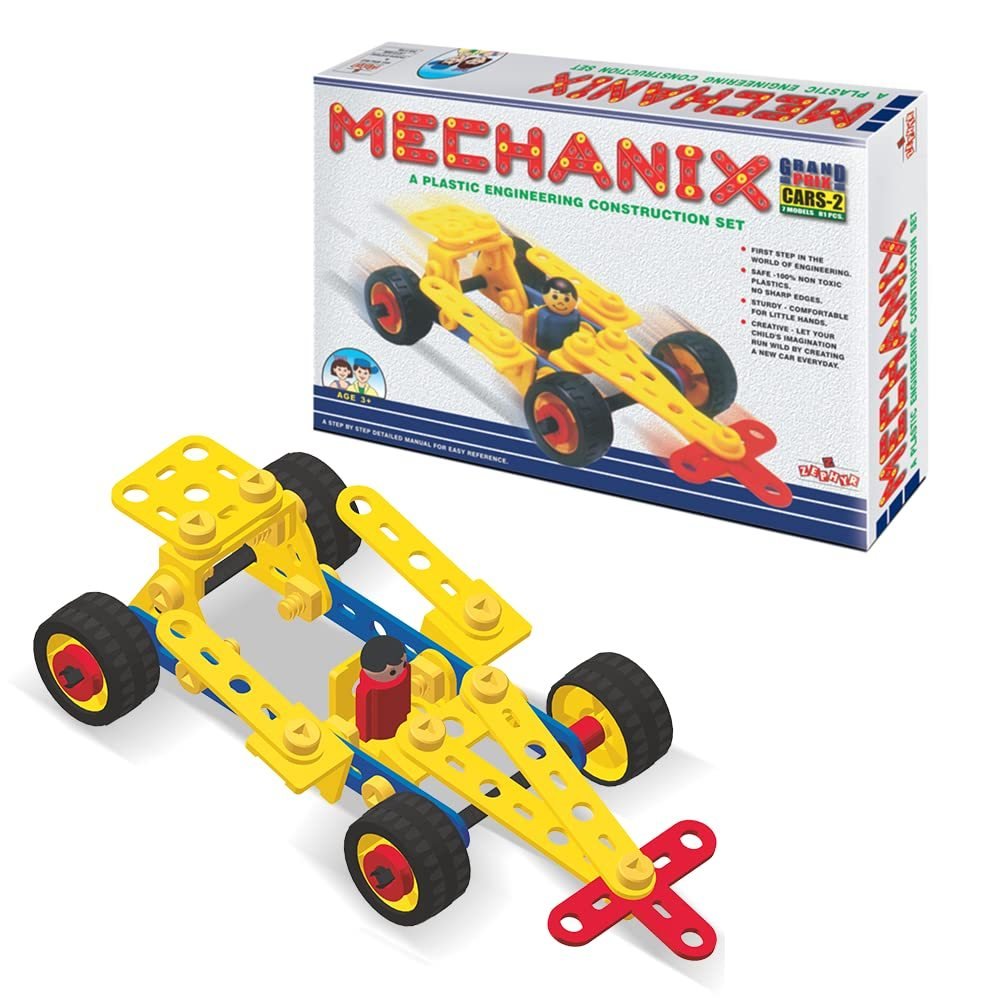 Plastic Cars - 2, Stem Educational Toy, - Yahko Merchandise