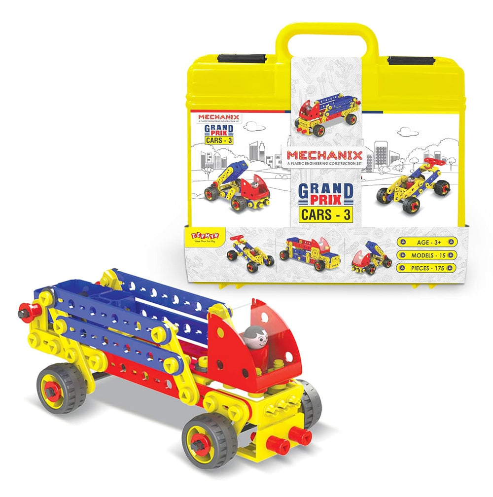 Plastic Mechanix Cars - 3, STEAM Educational Toy, - Yahko Merchandise