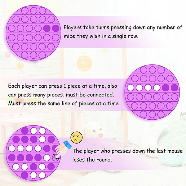 Pop it fidget toys Game For Adult Kid Push Bubble Fidget Sensory Toy - Yahko Merchandise