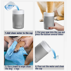 Portable Pet Paw Cleaning Cup Semi - Automatic Cleaning And Grooming Dog - Yahko Merchandise