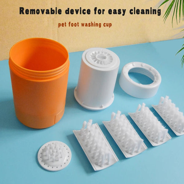 Portable Pet Paw Cleaning Cup Semi - Automatic Cleaning And Grooming Dog - Yahko Merchandise