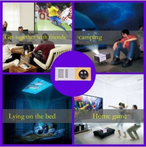 Portable Projector 3D Hd Led Home Theater Cinema HDMI - compatible Usb Audio Projector Yg300 Mini Projector - Yahko Merchandise