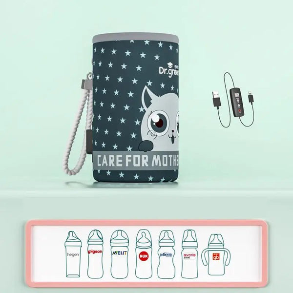 Portable USB Baby Bottle Warmer Heating Jacket - Yahko Merchandise