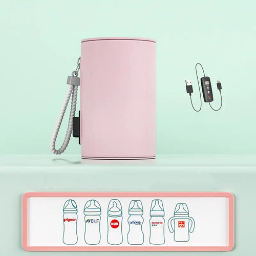 Portable USB Baby Bottle Warmer Heating Jacket - Yahko Merchandise