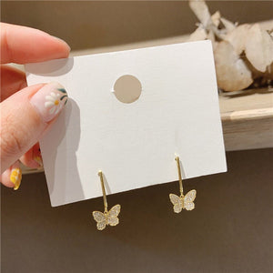 Premium sense tassel earrings butterfly earrings - Yahko Merchandise
