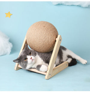 Professional Vertical Cat Toy Sisal Cat Catching Ball - Yahko Merchandise