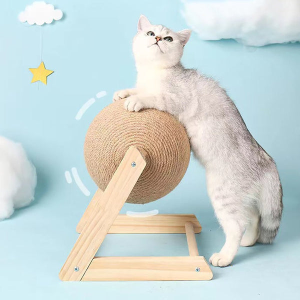 Professional Vertical Cat Toy Sisal Cat Catching Ball - Yahko Merchandise