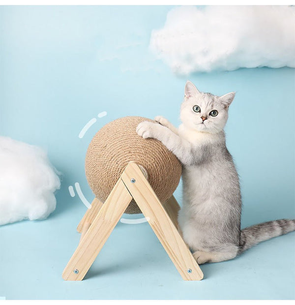 Professional Vertical Cat Toy Sisal Cat Catching Ball - Yahko Merchandise