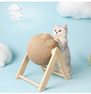Professional Vertical Cat Toy Sisal Cat Catching Ball - Yahko Merchandise