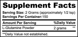 Pure L Glutamine Powder Muscle Recovery Gut Health Support - Yahko Merchandise