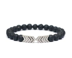 Purple Arrow Men and Women Natural Stone Bracelet Volcanic Stone Magnet Bracelet - Yahko Merchandise