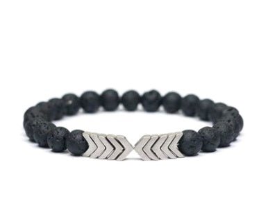 Purple Arrow Men and Women Natural Stone Bracelet Volcanic Stone Magnet Bracelet - Yahko Merchandise