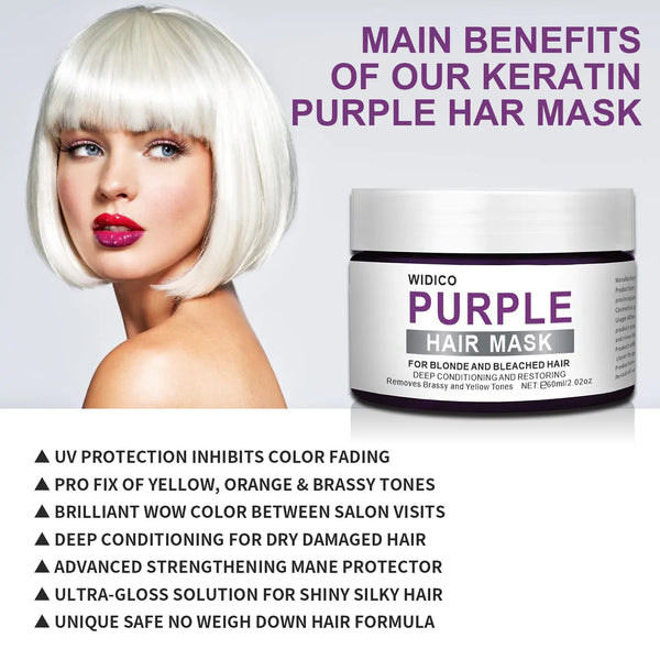 Purple Shampoo for Yellow Tone Removal and Hair Care - Yahko Merchandise