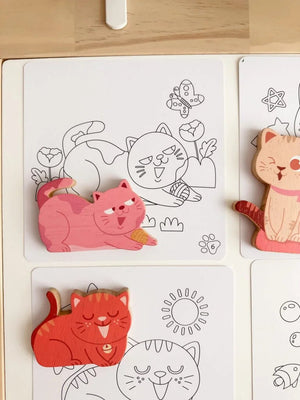 QToys Australia (USA) Cat play set & colouring - Yahko Merchandise