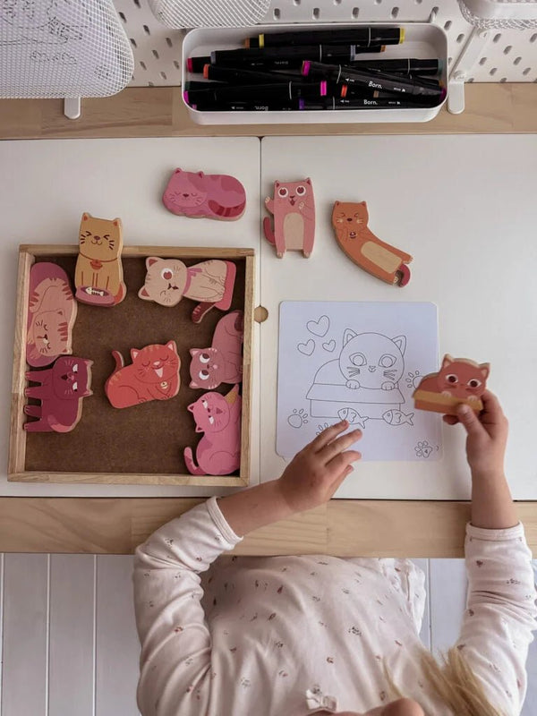 QToys Australia (USA) Cat play set & colouring - Yahko Merchandise