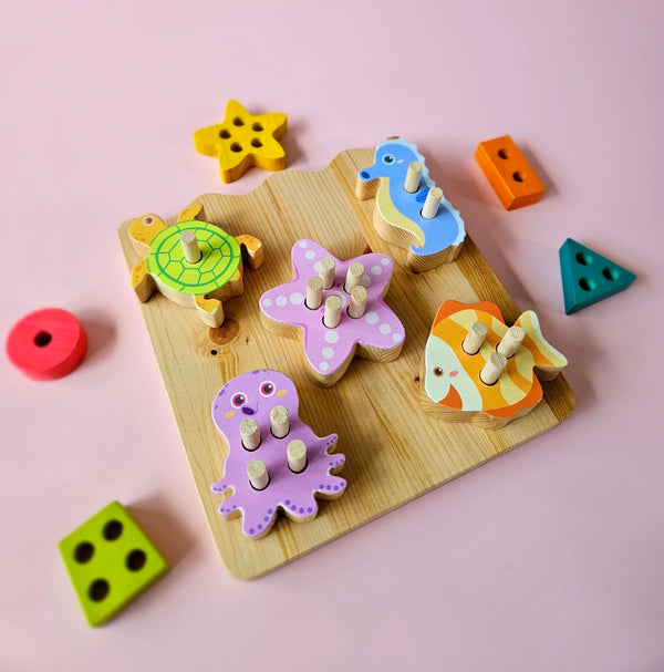 QToys Australia (USA) Sea Animal Shape Puzzle - Yahko Merchandise