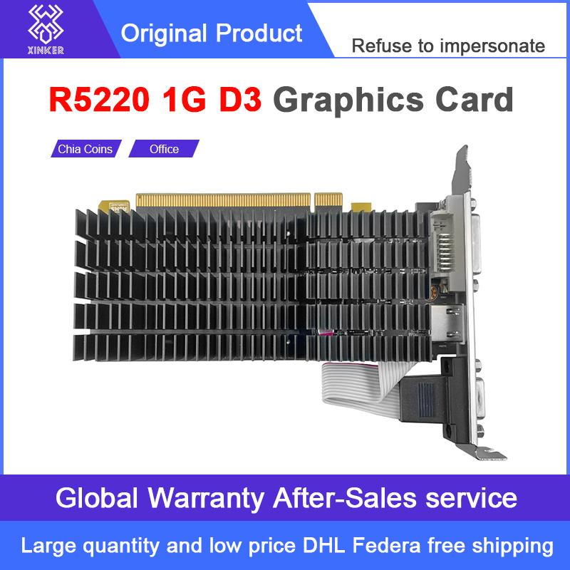 R5 220 1G Office Game Vedio Graphics card Desktop Quiet Chia Light up - Yahko Merchandise