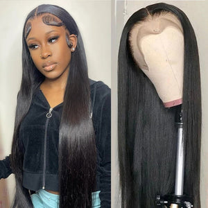 Real Human Hair Wig Lace Hair Set 9a Hair Quality Straight Hair - Yahko Merchandise
