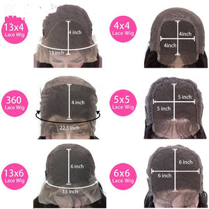 Red Deep Wave Human Hair Wig Real Headgear - Yahko Merchandise