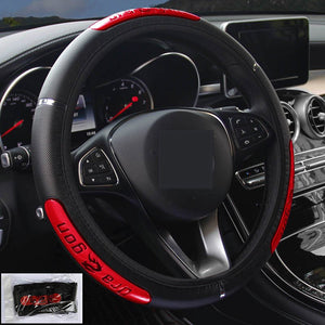 Reflective Longteng leather car steering wheel cover - Yahko Merchandise