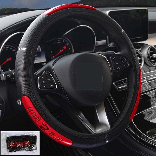 Reflective Longteng leather car steering wheel cover - Yahko Merchandise