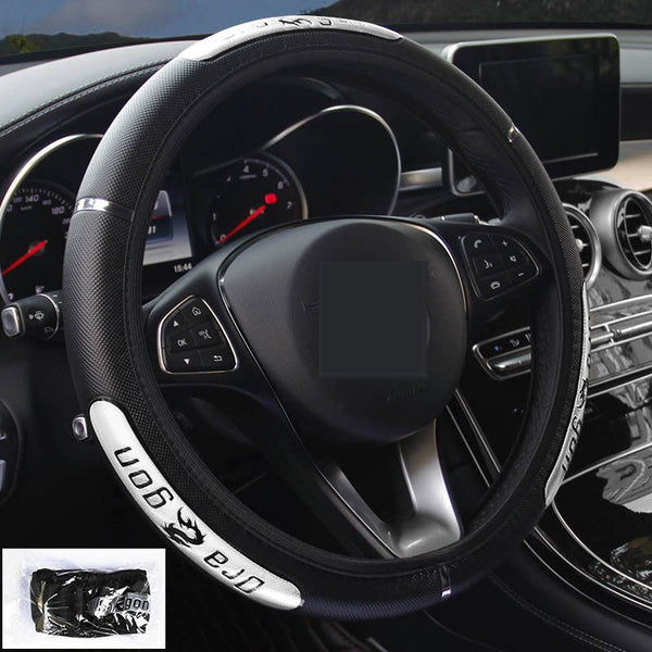 Reflective Longteng leather car steering wheel cover - Yahko Merchandise