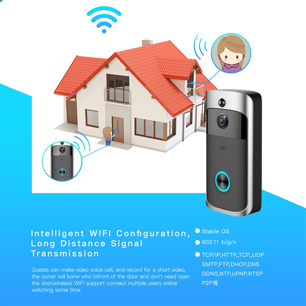 Remote Monitoring Doorbell WIFI Smart Visible - Yahko Merchandise