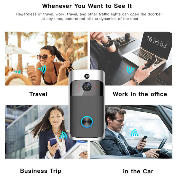 Remote Monitoring Doorbell WIFI Smart Visible - Yahko Merchandise