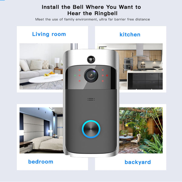 Remote Monitoring Doorbell WIFI Smart Visible - Yahko Merchandise