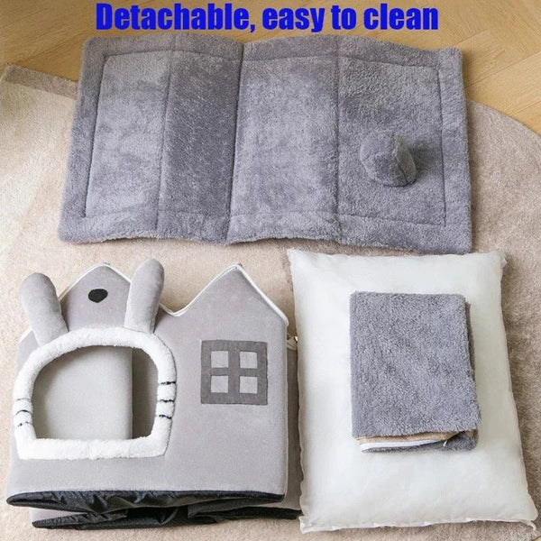 Removable Roof Plush Pet House - Yahko Merchandise