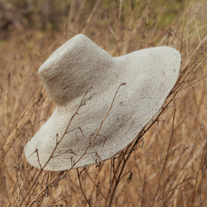 RIRI Jute Handwoven Straw Hat In Natural Beige - Yahko Merchandise