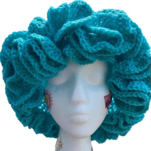 Ruffled Handmade Knit Bucket Hat - Yahko Merchandise