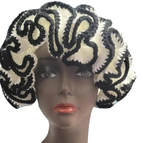 Ruffled Handmade Knit Bucket Hat - Yahko Merchandise