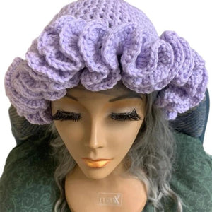 Ruffled Handmade Knit Bucket Hat - Yahko Merchandise