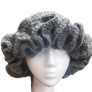 Ruffled Handmade Knit Bucket Hat - Yahko Merchandise