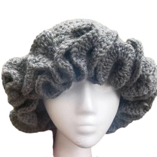 Ruffled Handmade Knit Bucket Hat - Yahko Merchandise