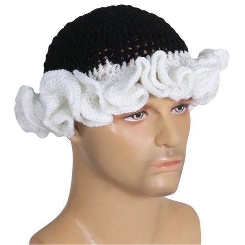 Ruffled Handmade Knit Bucket Hat - Yahko Merchandise