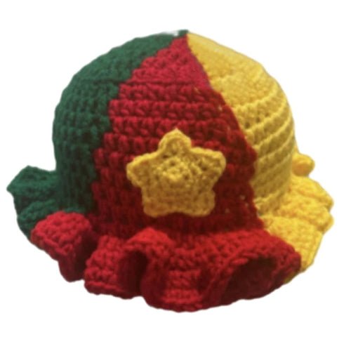 Ruffled Handmade Knit Bucket Hat - Yahko Merchandise
