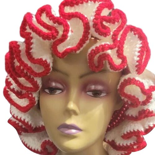 Ruffled Handmade Knit Bucket Hat - Yahko Merchandise