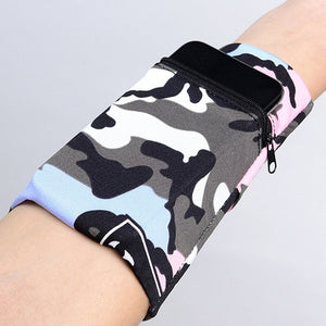 Running Mobile Phone Arm Bag Men Women Wristband Wrist Armband Fitness Wrist Bag Outdoor Sports Arm Bag Breathable Bracelet Bags - Yahko Merchandise
