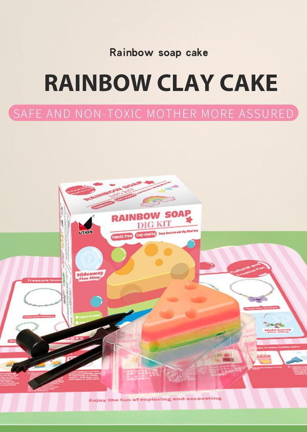 Safe Material Early Education Rainbow Mud Cake Children Toy - Yahko Merchandise