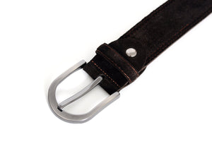 Sagrada Dark Brown Suede Belt - Yahko Merchandise