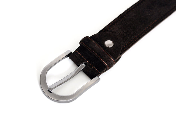 Sagrada Dark Brown Suede Belt - Yahko Merchandise