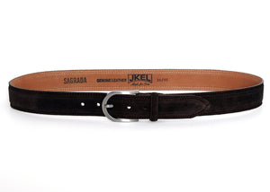 Sagrada Dark Brown Suede Belt - Yahko Merchandise