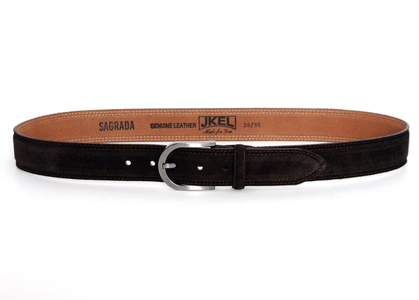 Sagrada Dark Brown Suede Belt - Yahko Merchandise