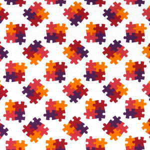 SheetWorld Fitted Crib Sheet - 100% Cotton Woven - Puzzle, Made In USA - Yahko Merchandise