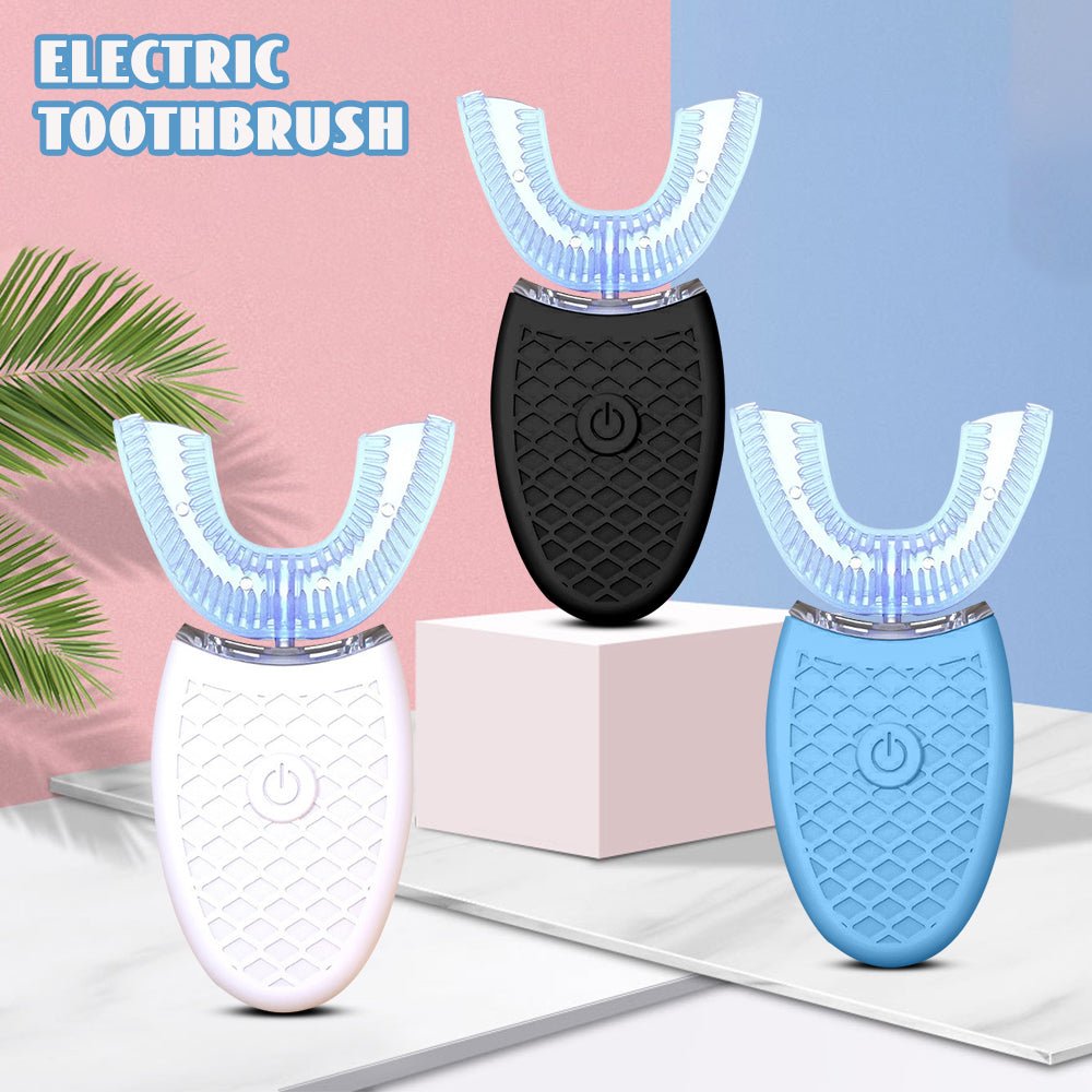 Silicone Electric Toothbrush 360° for Aldult Smart Automatic Whitening - Yahko Merchandise
